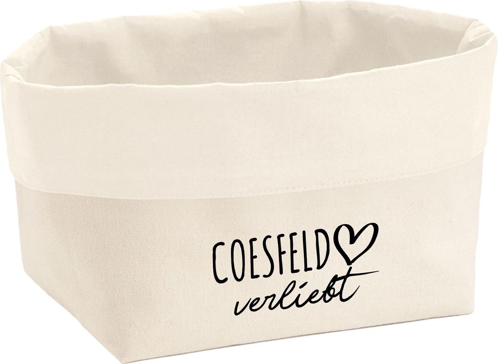 Huuraa Organizer Coesfeld verliebt 8 Liter Large Canvas Baumwolle Utensilo Geschenkidee