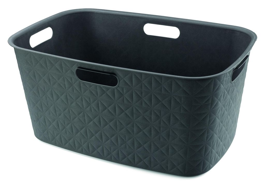 Cesto per biancheria pulita Softex grigio scuro 45 L Immagine del prodotto 