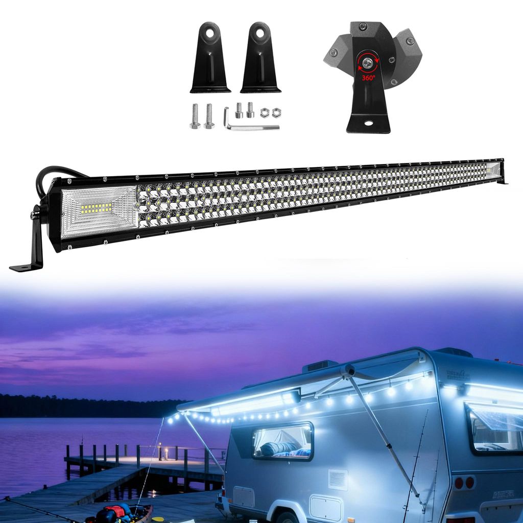 UISEBRT 675W LED Zusatzscheinwerfer für Auto und Offroad, IP67 wasserdicht, Arbeitslichtbar als Nebelscheinwerfer für Gelände und Fahrzeuge