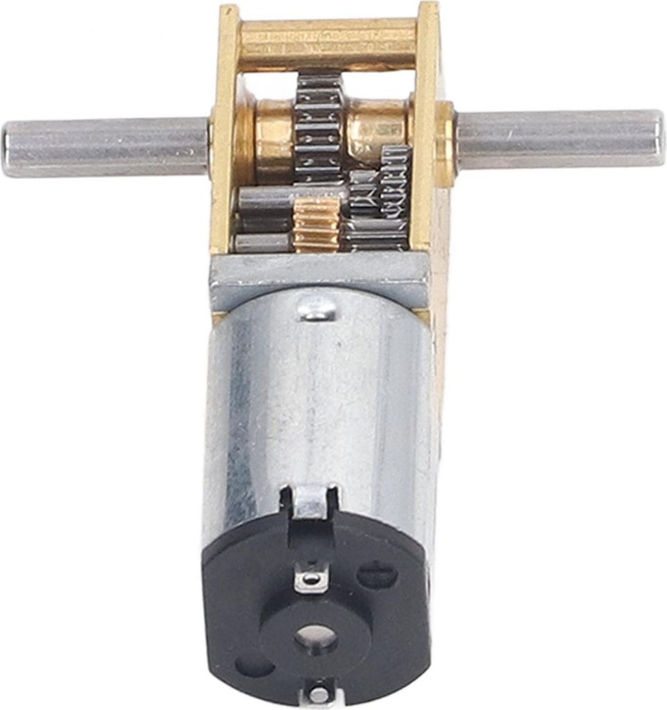 DC12V Schneckengetriebemotor Doppelwelle 120RPM Starke Leistung Geräuscharm Hocheffizienter Untersetzungsmotor