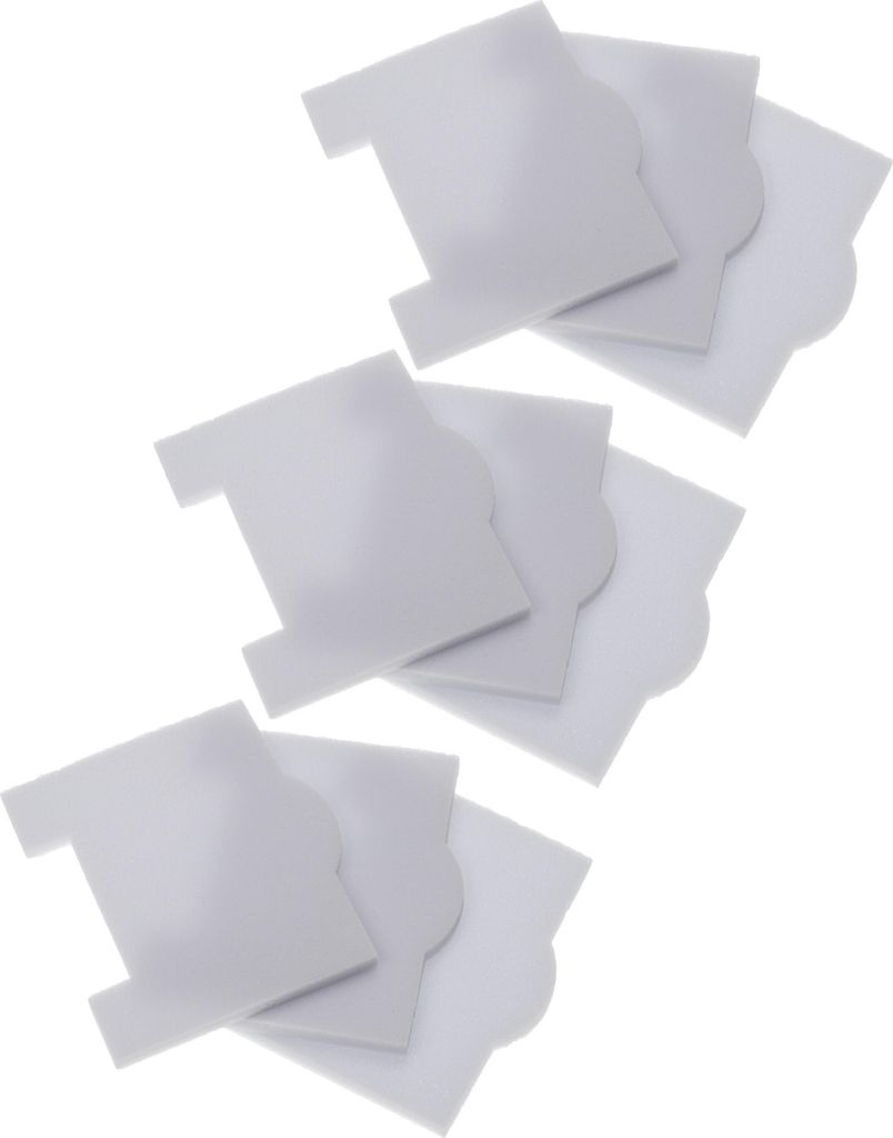 vhbw 9x Staubsaugerfilter Ersatz für Kärcher 6.904-215.0 Filter für Staubsauger - Schaumstofffilter Weiß