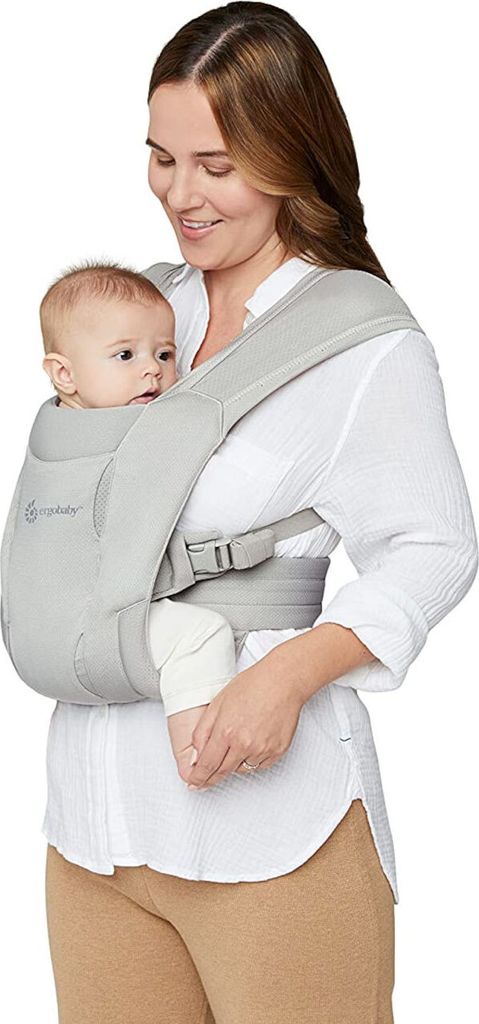 Ergobaby Babytrage Embrace Soft Air Mesh Design Soft Grey 2-Positionen Bauchtrag