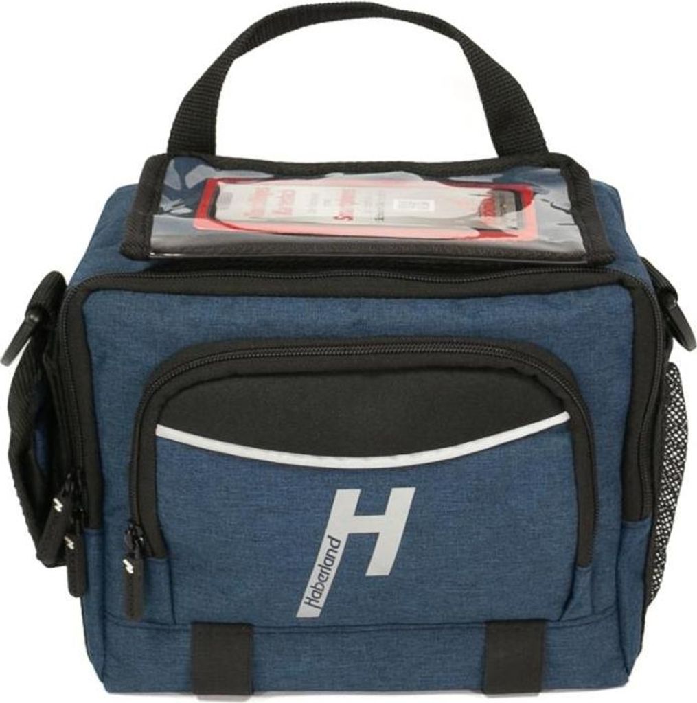 Haberland Lenkertasche 6l Bottle blau - praktische E-Bike-Lenkertasche mit KL...