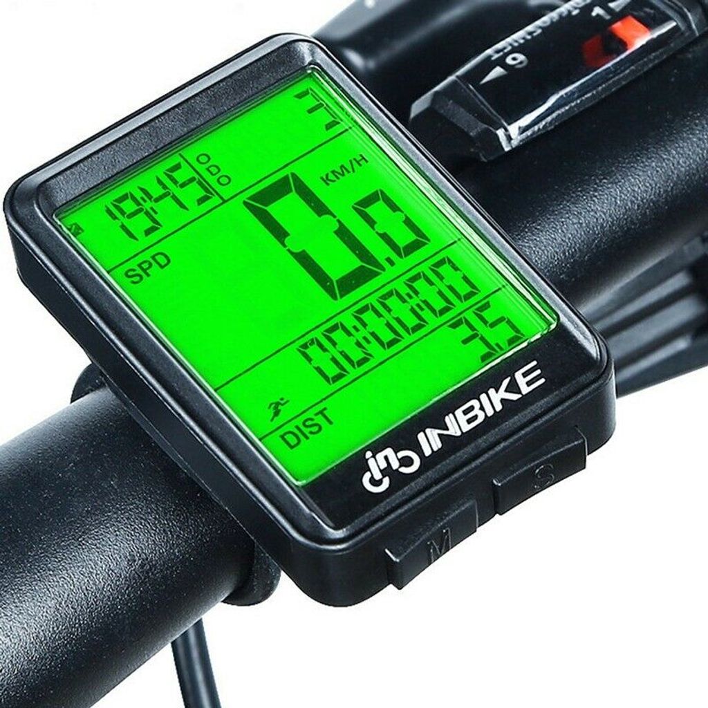LCD Funk Fahrradcomputer Fahrrad Tachometer Radfahren Kilometerzähler Pro  Neu 