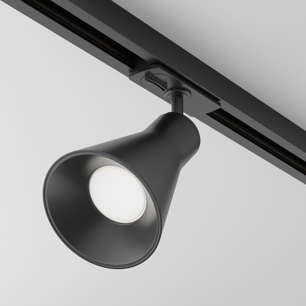 Maytoni Strahler für einphasiges Stromschienensystem UNITY Virar 1x GU10 excl. Schwarz aus Aluminum 10W für Küche, Schlafzimmer, Wohnzimmer, ...