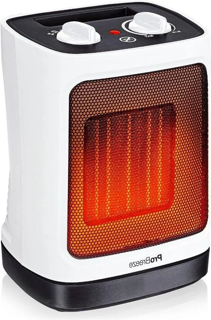 Chauffage soufflant céramique oscillant 2000W - Radiateur d'appoint Noir