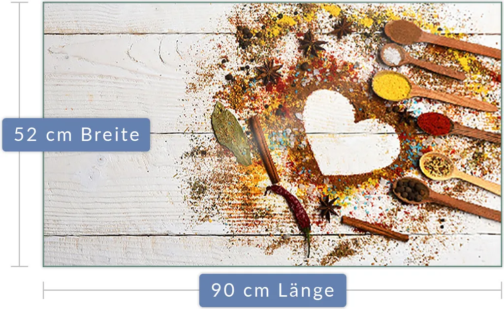 Piastra di copertura del piano cottura Piastra di copertura del piano cottura in ceramica 1 pezzo 90x52 Protezione per le spezie