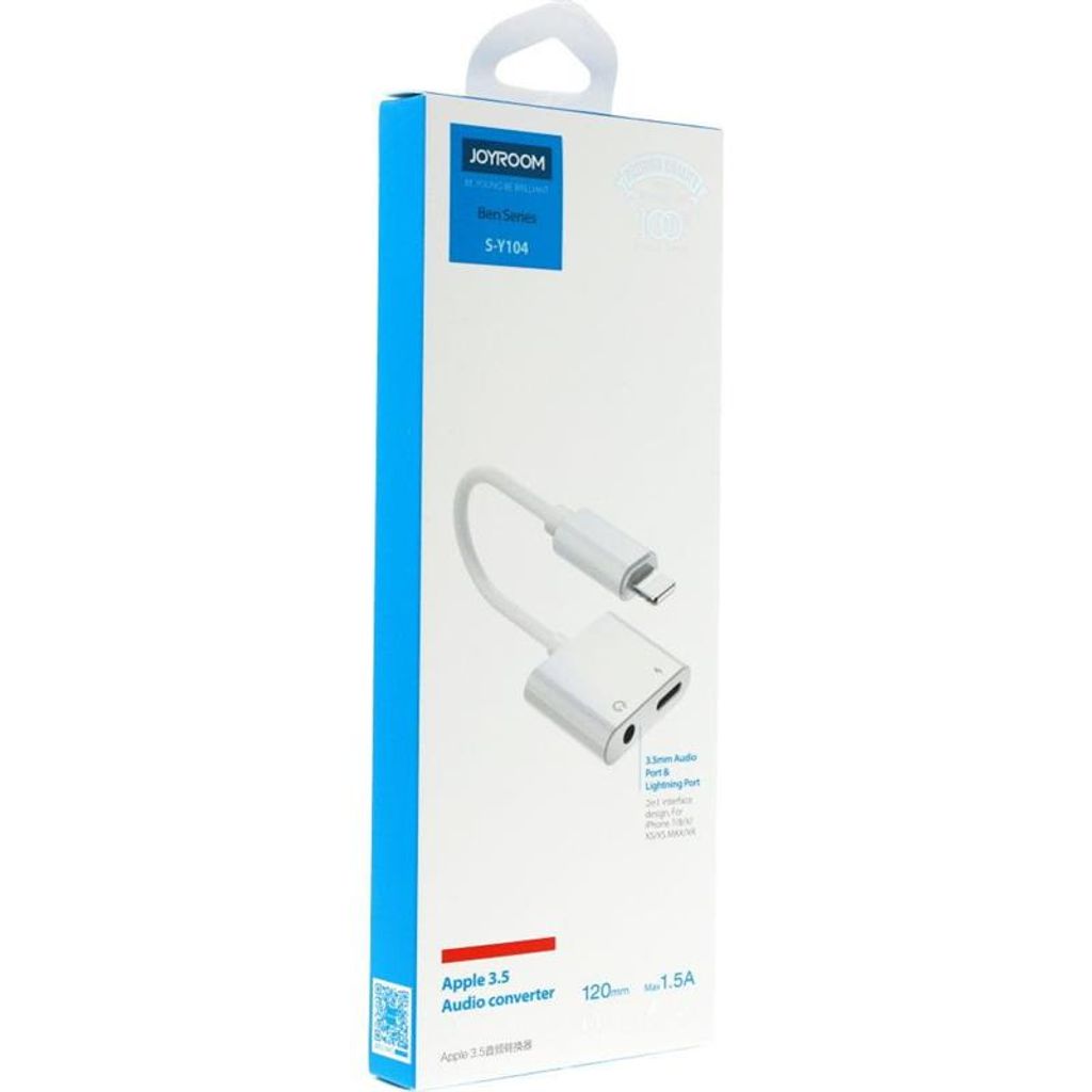 The image shows the retail packaging of a Joyroom adapter.