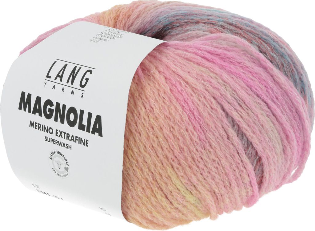 Lang Yarns - Magnolia 0014 pink orange blau