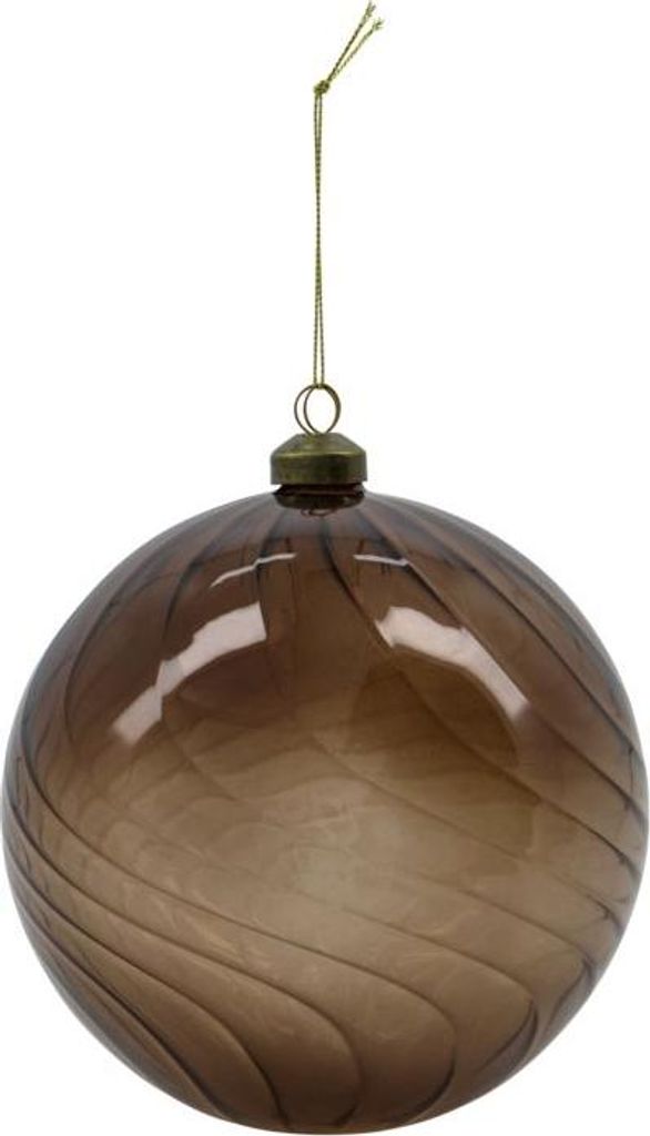House Doctor Christbaumkugel FLUTED bernstein | Ø15cm