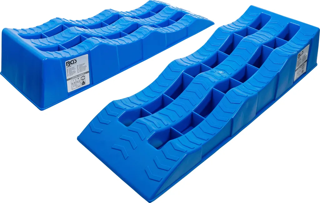Cunei Livellatori Camper BGS 74402 - Set 2 Rampe Plastica 3 Livelli