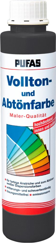 PUFAS Vollton- und Abtönfarbe 750 ml oxidschwarz 510 -  Produktbild 