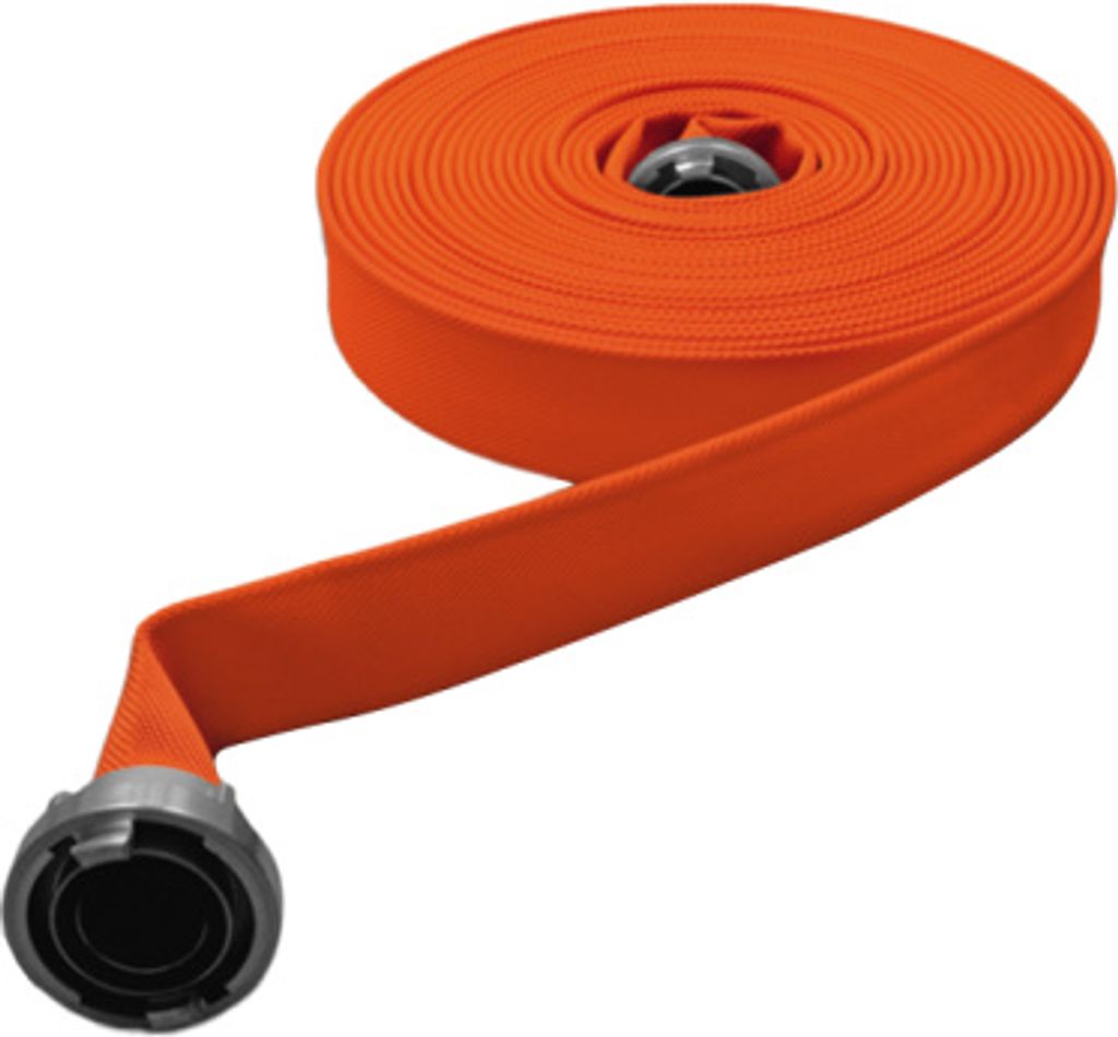 Eschbach Feuerwehrschlauch DIN 14811 Panther orange versch. Kupplungen & Längen Kupplungsgröße - D 25 mm Länge (m) - 15 m