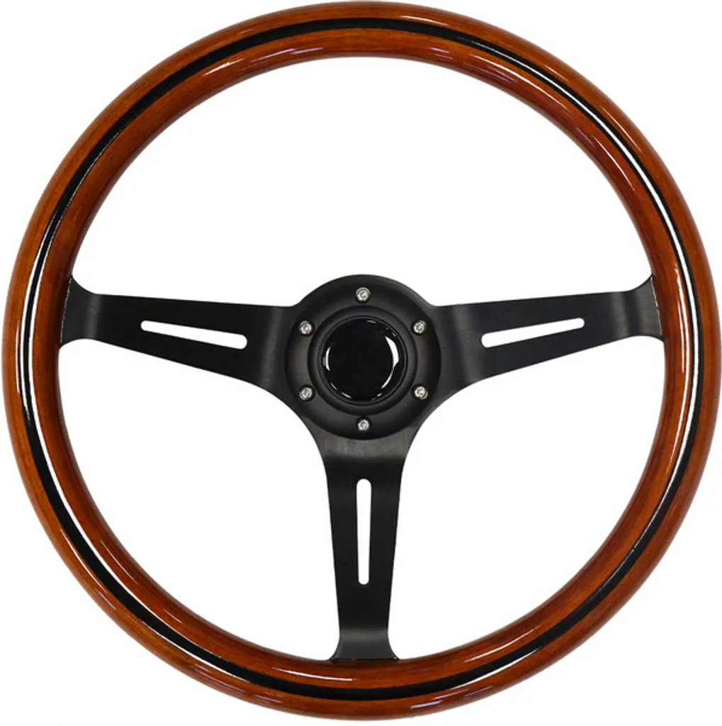 Volant 380 mm Bois Ergonomique - Remplacez votre Volant Usé avec Élégance