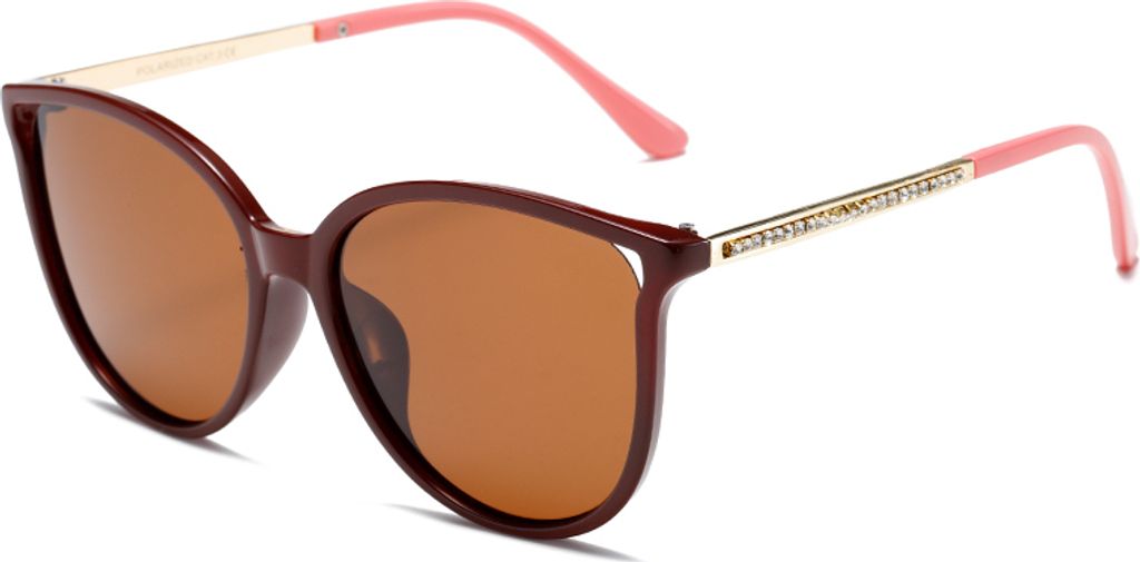 PolarSky Cat-Eye-Sonnenbrille mit Kristallen (245)