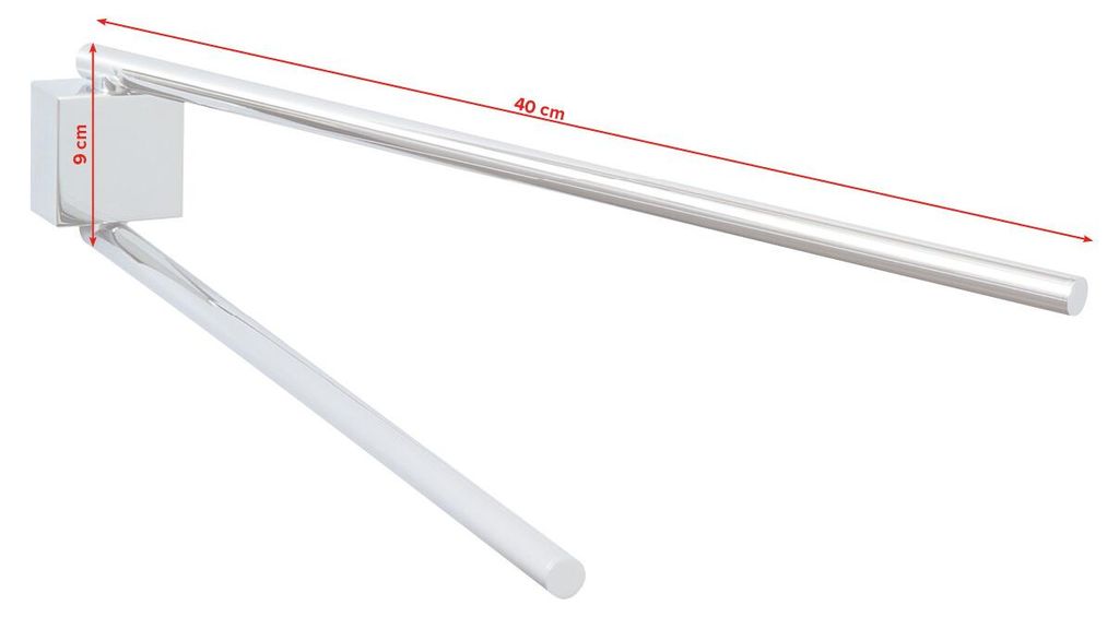 Soporte para toallas TESA EKKRO, modelo de 2 brazos Imagen del producto 