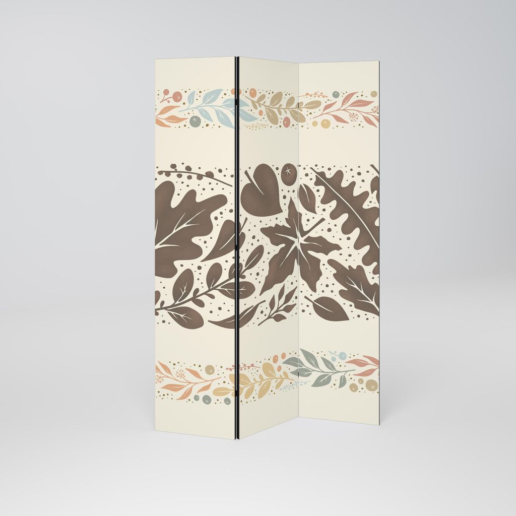 SpaceRebels Paravent Raumteiler - 3-teilig Raumtrenner, Druck 2-Seite - Raumtrenner - Trennwand Wohnung - Room Divider - Spanische Wand Deko Modern...
