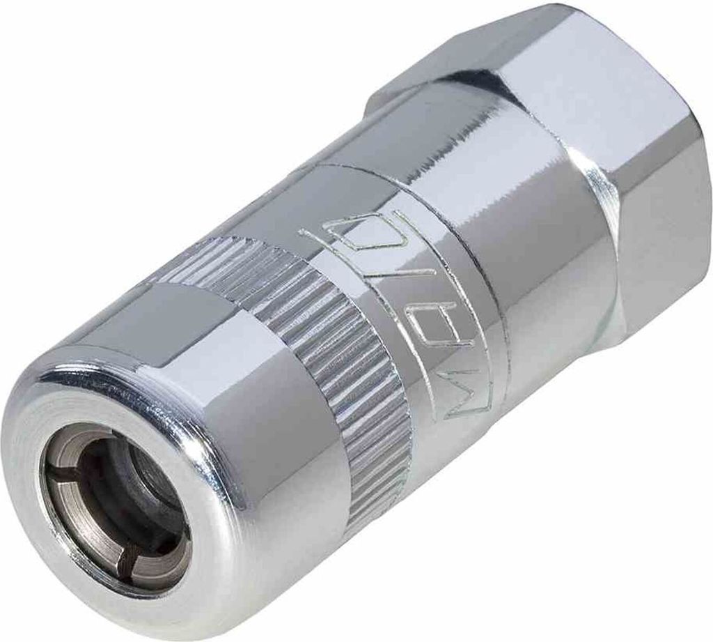MATO 324-3821 Hydraulikgreifmundstück für Fettpressen, silber