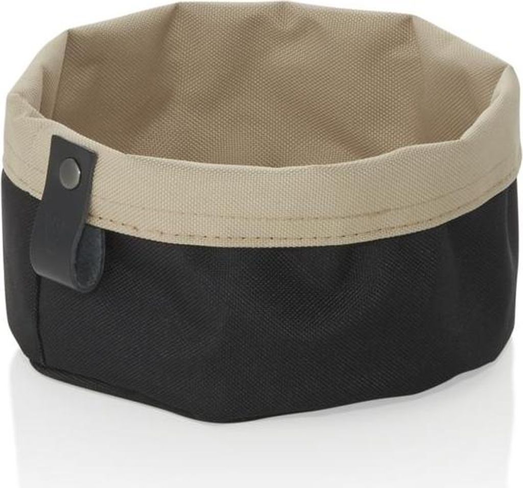 12x Brottasche Flip Tetron, Ø 17 cm, Höhe 11 cm, light grey/light khaki, Tetron