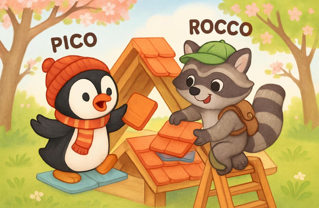 hansepuzzle 111865 - Pico und Rocco Puzzle, 500 Teile, Kinder, 46,0 x 30,0cm mit hochwertiger Aufbewahrung, Kartonbox & Beutel