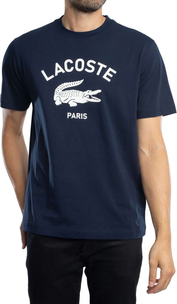 Lacoste T-shirt TH2733-00-166 in Blue color size x-large