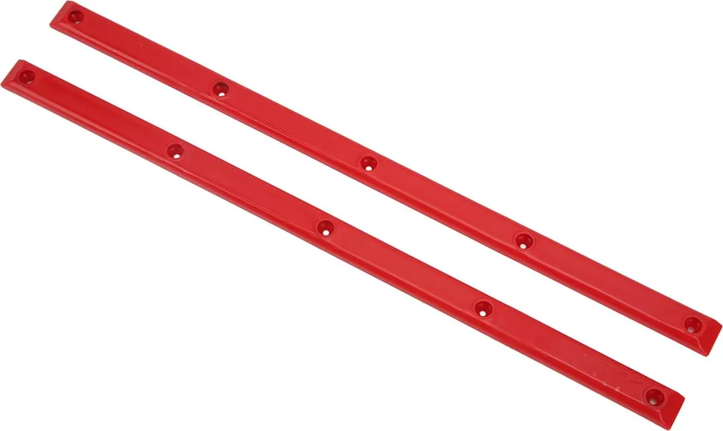 Rails de Longboard Acouto Rouges pour Protection de Pont de Skateboard