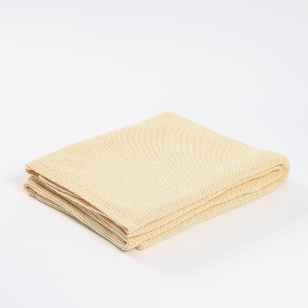 HOME DELUXE Baumwolldecke ELIA Beige - 140 x 200 cm Produktbild 
