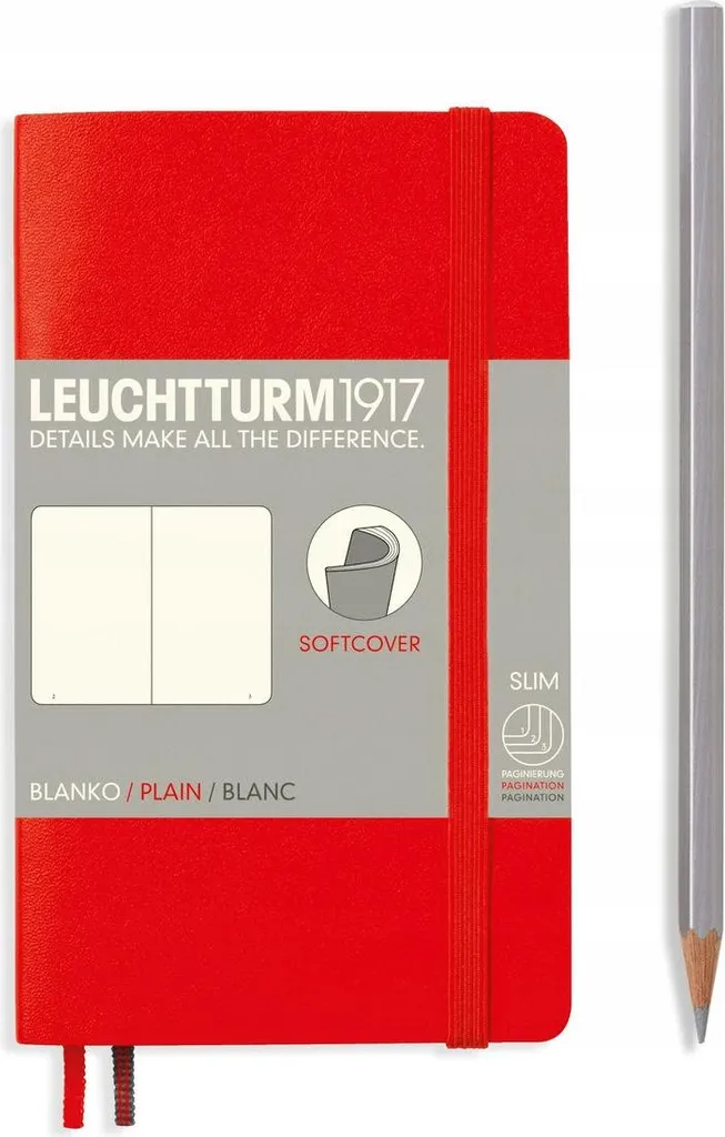 Organizzazione Premium: Leuchtturm1917 A6 Softcover Liscio Plain