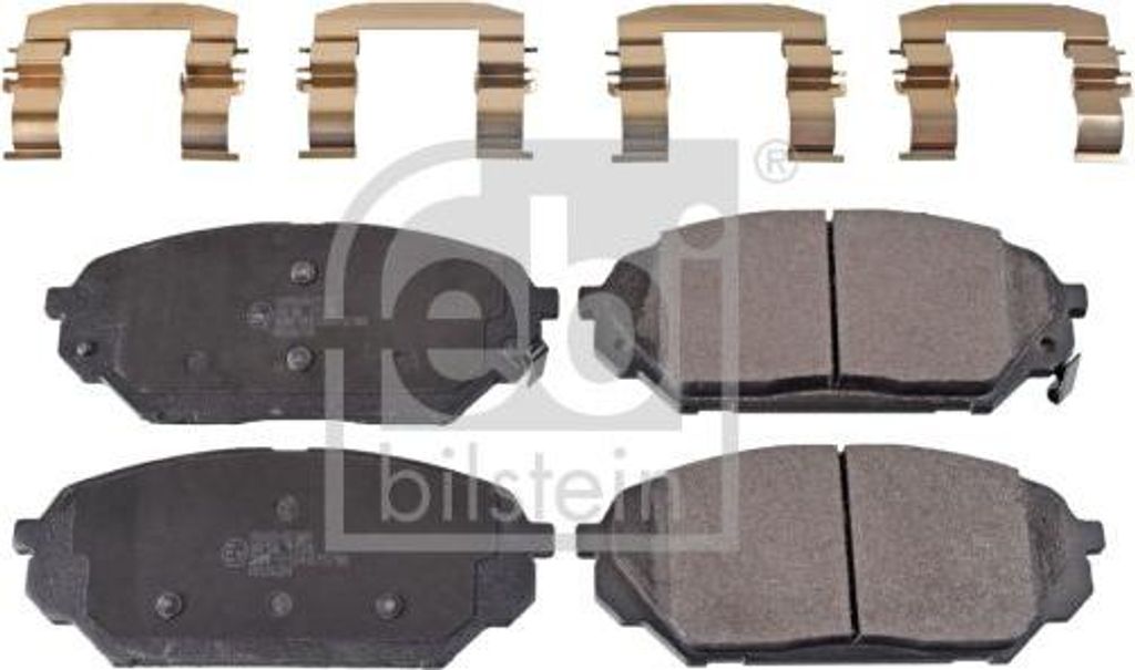 FEBI BILSTEIN 170627 Bremsbelagsatz, Scheibenbremse OE 581013JA50 kompatibel mit iX55