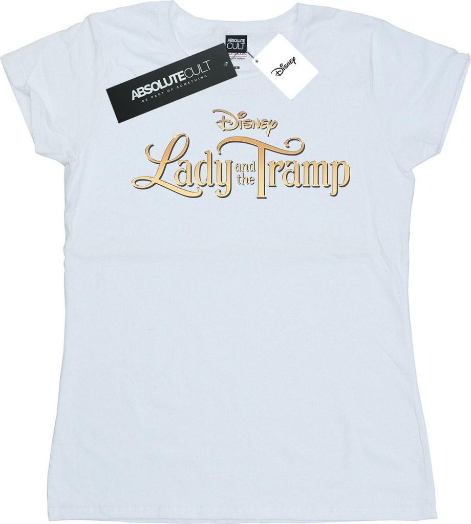 Disney - "Lady And The Tramp" T-Shirt für Damen BI16135 (M) (Weiß)