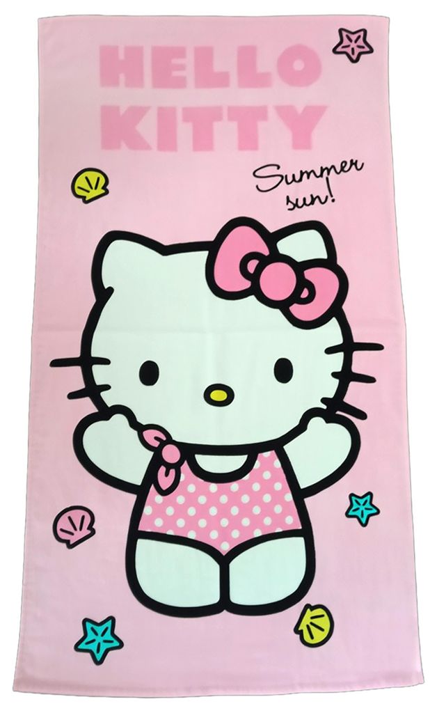 Hello Kitty Strandtuch - Summer Sun Kinder Badetuch Produktbild 