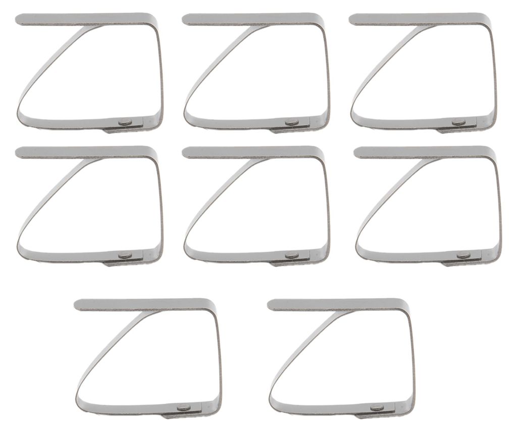 8x Tischtuchklammern Edelstahl Tischdeckenklammern Tischtuchhalter Tischklammer Set