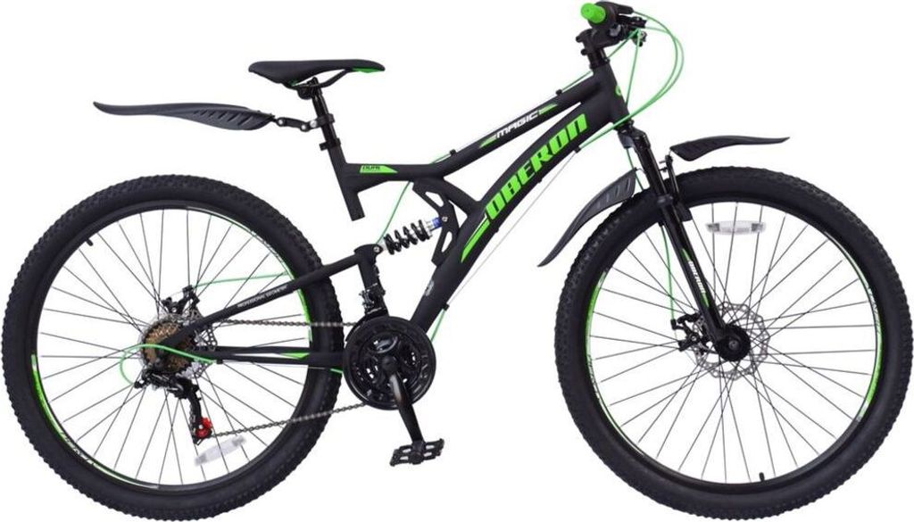27,5 Zoll Kinder Jungen Fahrrad Mountainbike MTB Fully Rad Oberon Grün