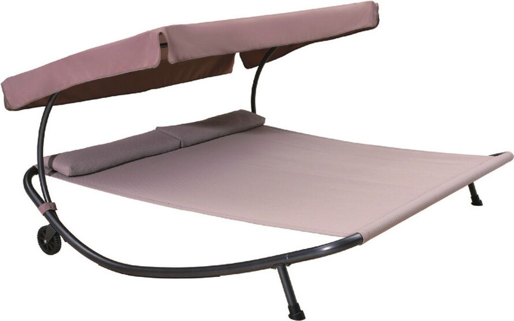 Leco Doppelliege grau/beige - Maße: 200 cm x 200 cm x 110 Produktbild 5