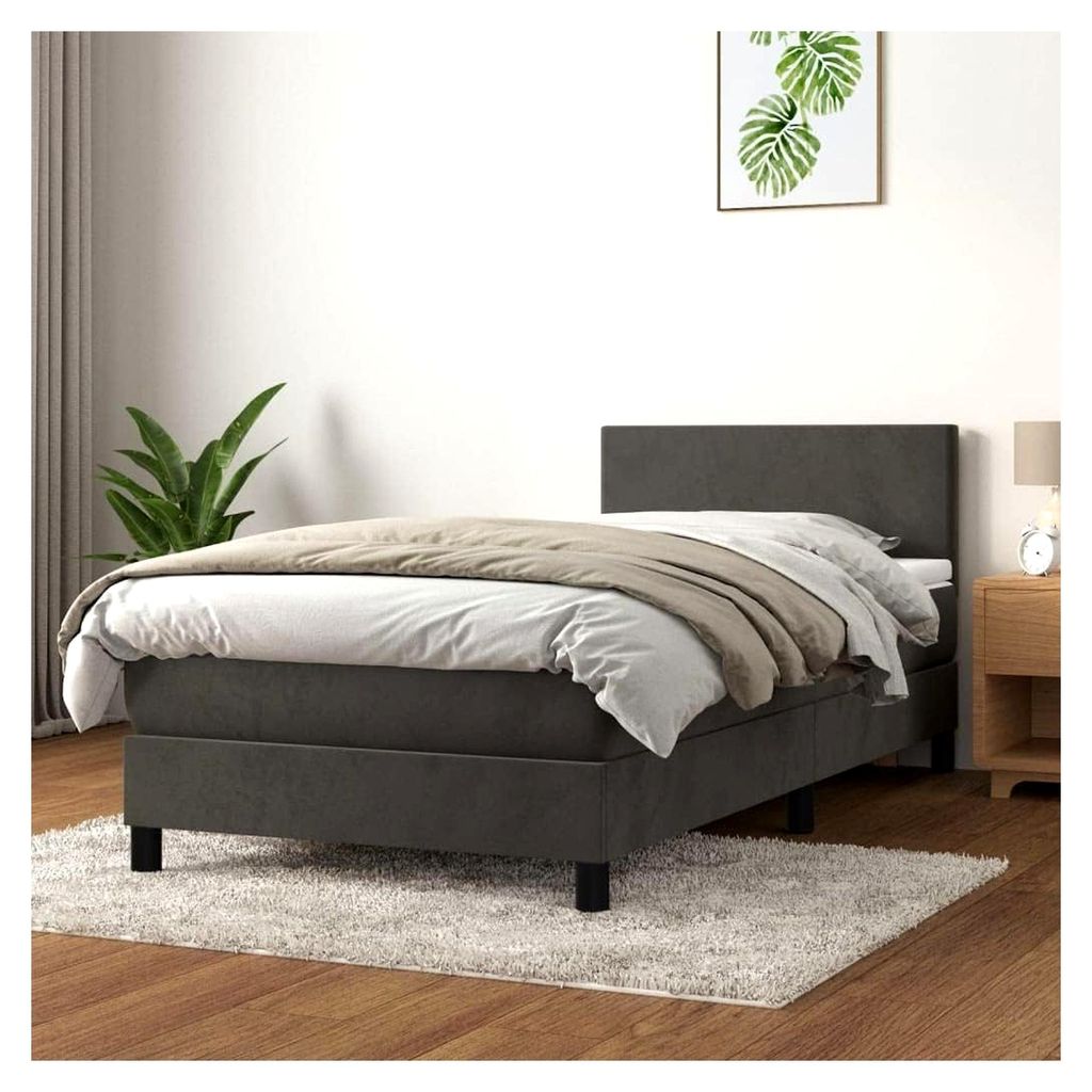 Lattenrost für Bett und Matratze, 90 x 190 cm, Dunkelgrau