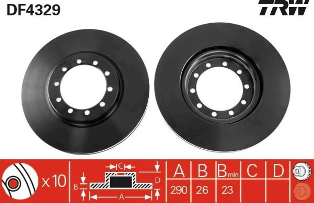 Éliminez les vibrations de freinage Mascott avec le disque TRW DF4329