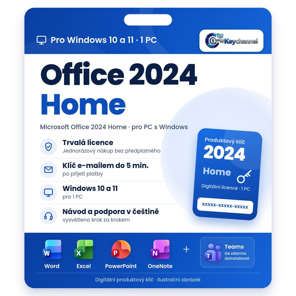 Microsoft Office 2024 Home | Plná verze pro Windows 10/11 | Obrázek produktu 