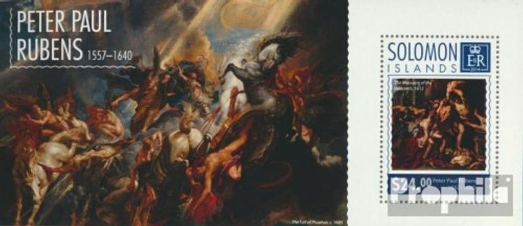Briefmarken Salomoninseln 2014 Mi Block 376 (kompl. Ausg.) postfrisch Peter Paul Rubens