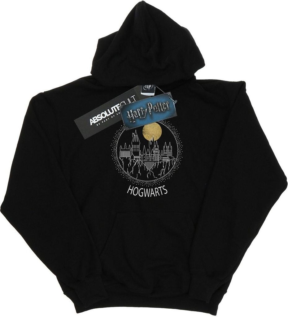 Harry Potter - "Hogwarts" Kapuzenpullover für Herren BI12039 (5XL) (Schwarz)