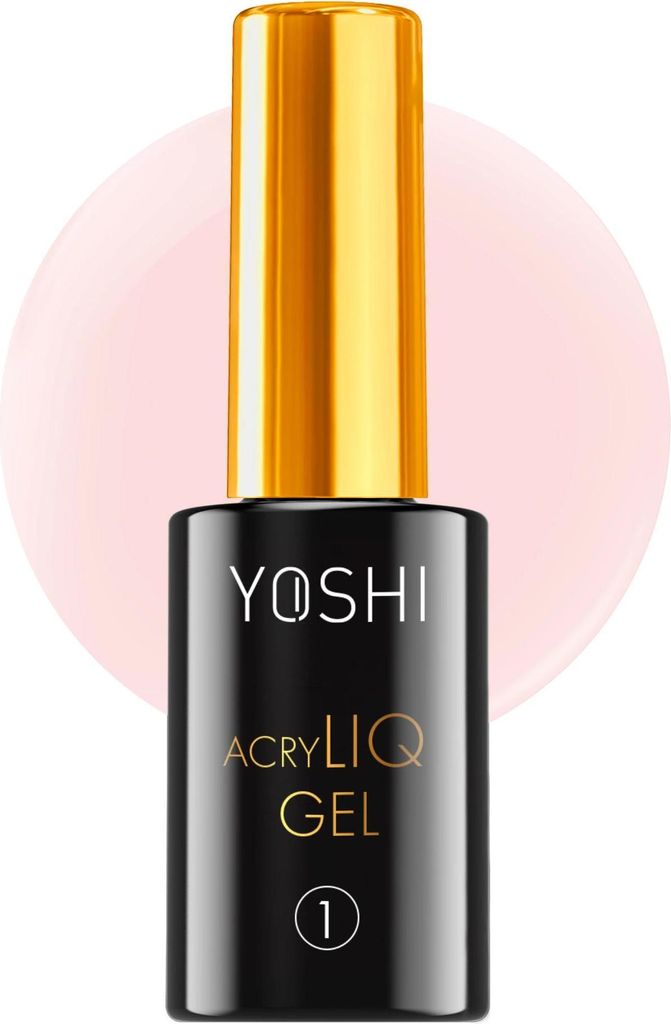 Yoshi | Acrylgel - Verschönernde Grundierung Für Hybridlacke - AcryLIQ Gel No 1 - Rosa - 10ml - Selbstglättend