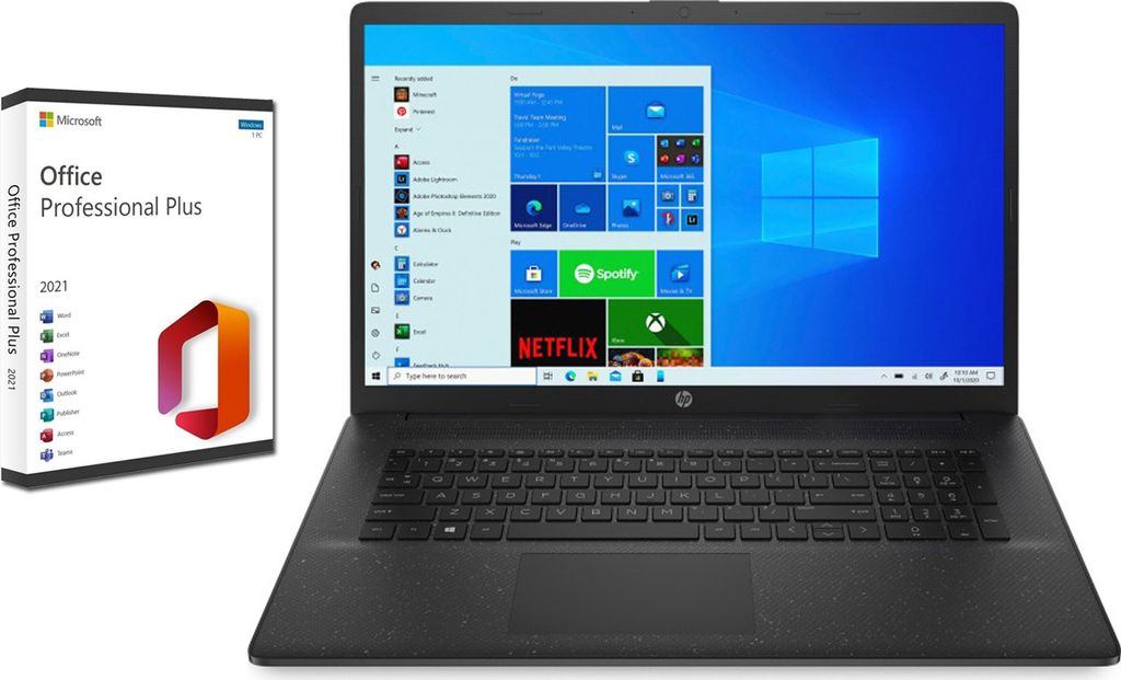 Hp 17 3 zoll hd laptop intel pentium 16gb kaufland de