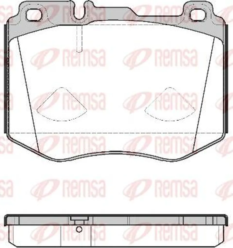 Plaquettes de frein REMSA 1604.00 d'origine OE A0084201820
