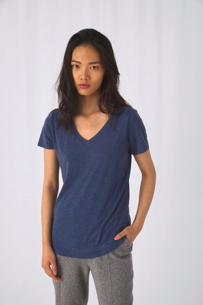 B&C TriBlend V-neck TEE / Woman