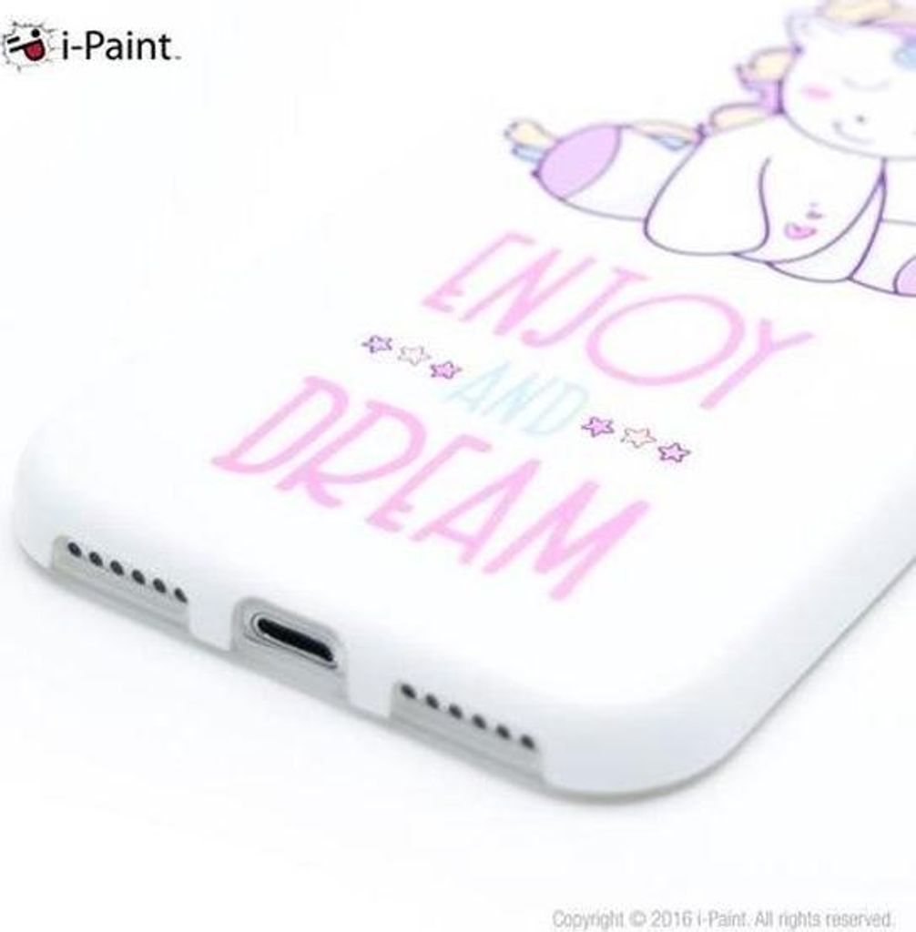 i-Paint weiche Hülle Einhorn - weiß - geeignet für Apple iPhone - 7/8 - SE 2020/2022
