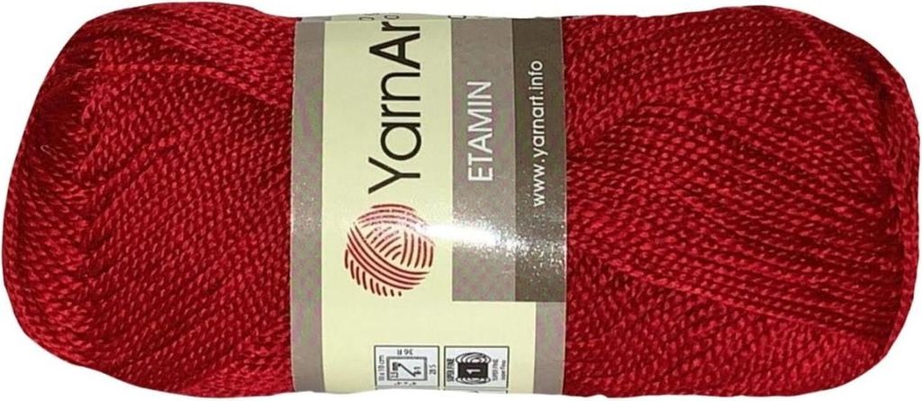 Włóczka YarnArt Etamin 450 / ciemna czerwień Zdjęcie produktu 