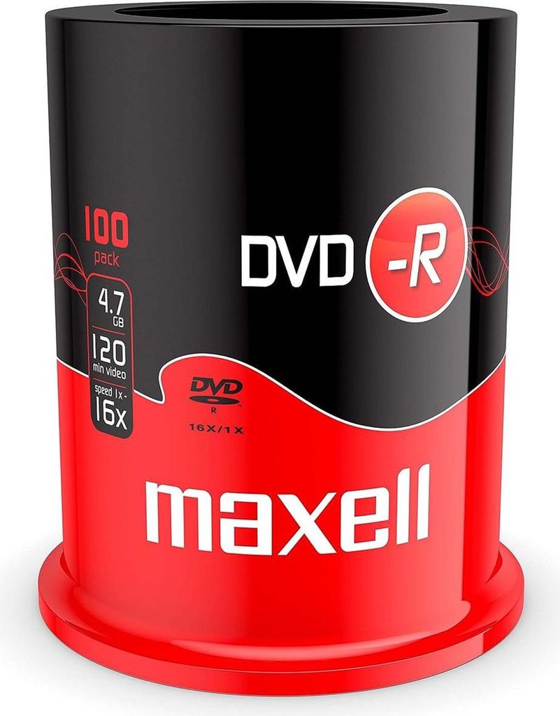 Maxell DVD-R 4.7GB_120min 16x speed, Cakebox 100 Immagine del prodotto 