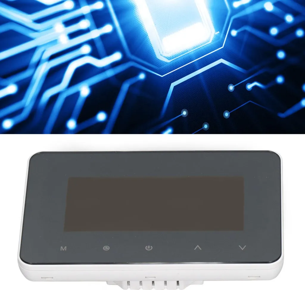 Thermostat intelligent NTC programmable écran tactile LCD 230V Blanc - 11