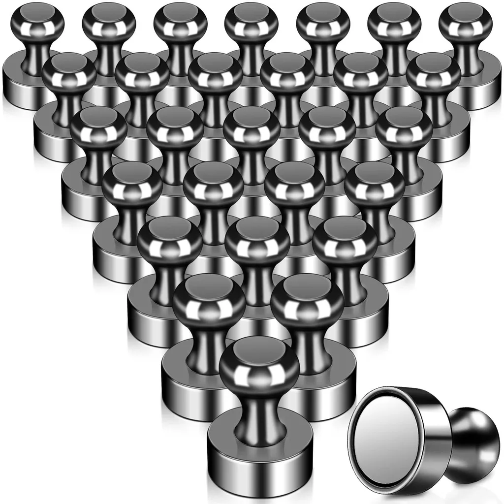 Mini Aimants Néodyme Extra-Puissants Noirs pour Frigo et Bureau