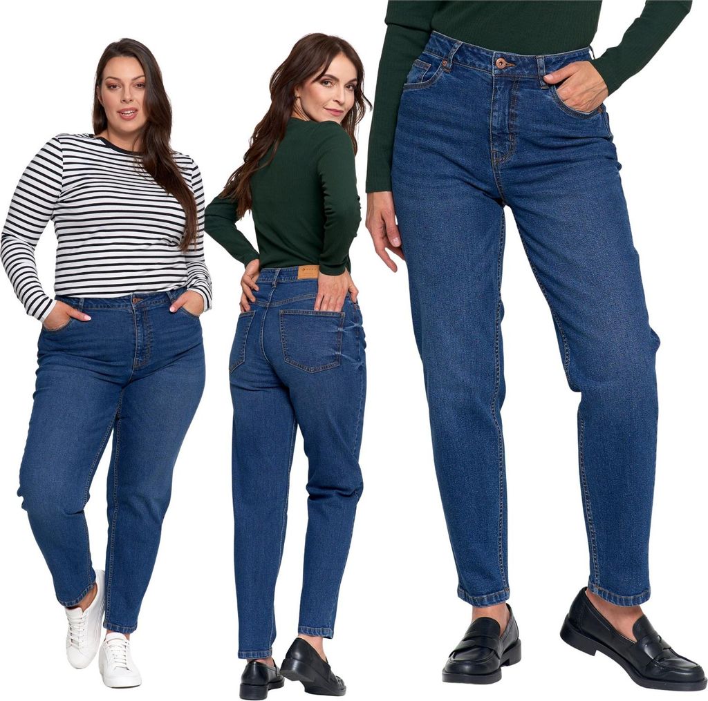 Frauen Mom Fit Jeans Hohen Aufstieg Lose Mode Jeans Moraj 44