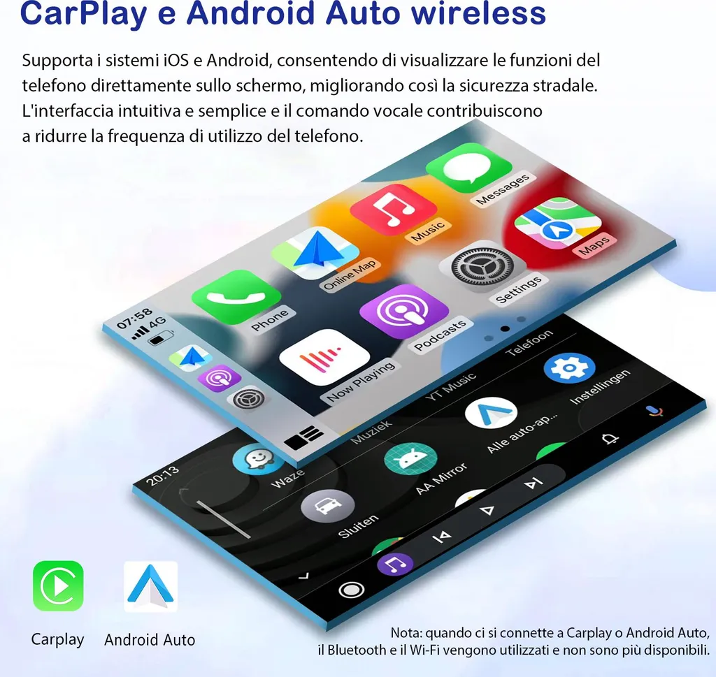 Android Radio 64GB per Renault Clio IV 2012-2016 Carplay Navi Controllo del volante Bluetooth RDS WIFI DSP GPS DAB+ - 3